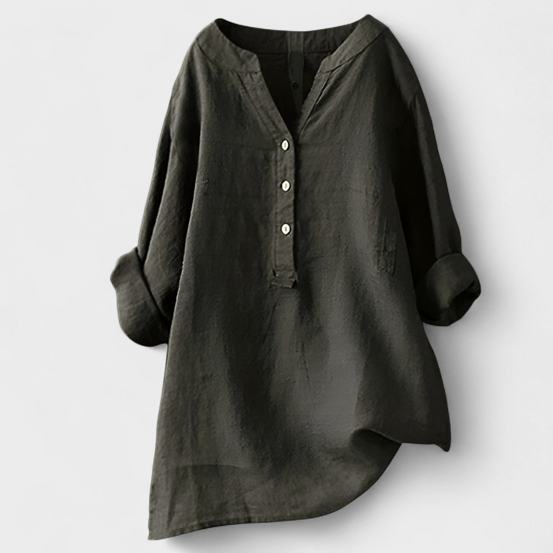 CATHRINE | Linen Shirt with Buttons