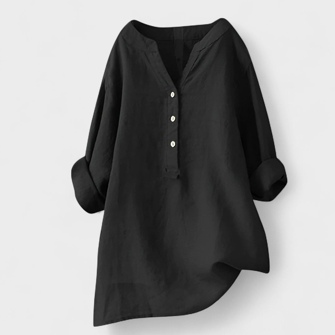 CATHRINE | Linen Shirt with Buttons