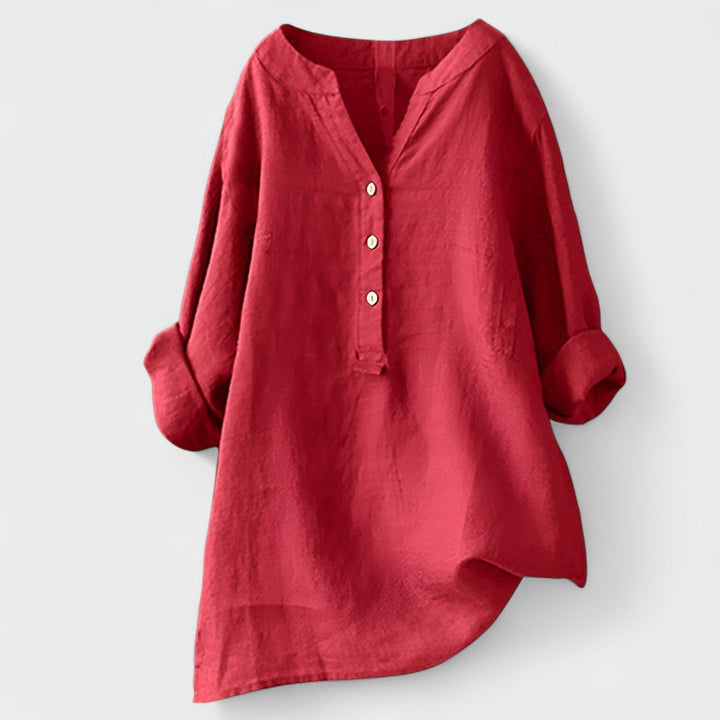 CATHRINE | Linen Shirt with Buttons