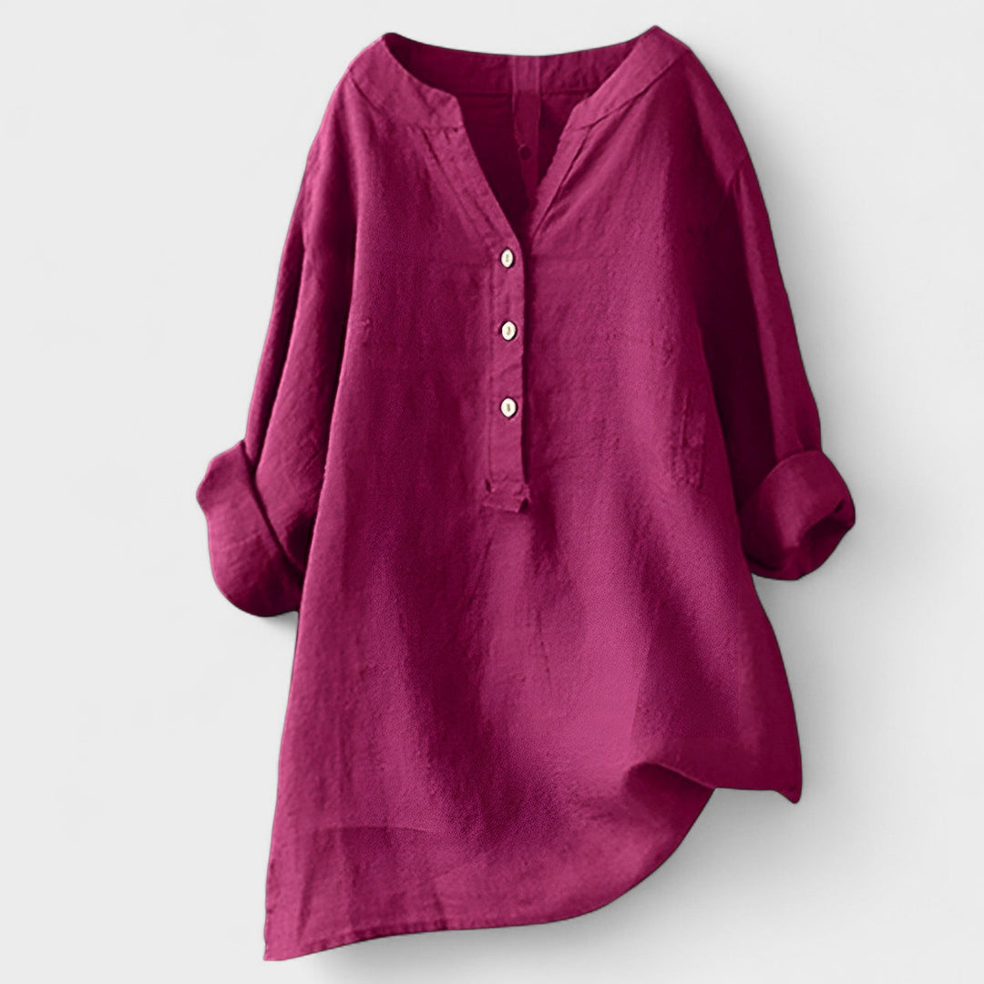 CATHRINE | Linen Shirt with Buttons