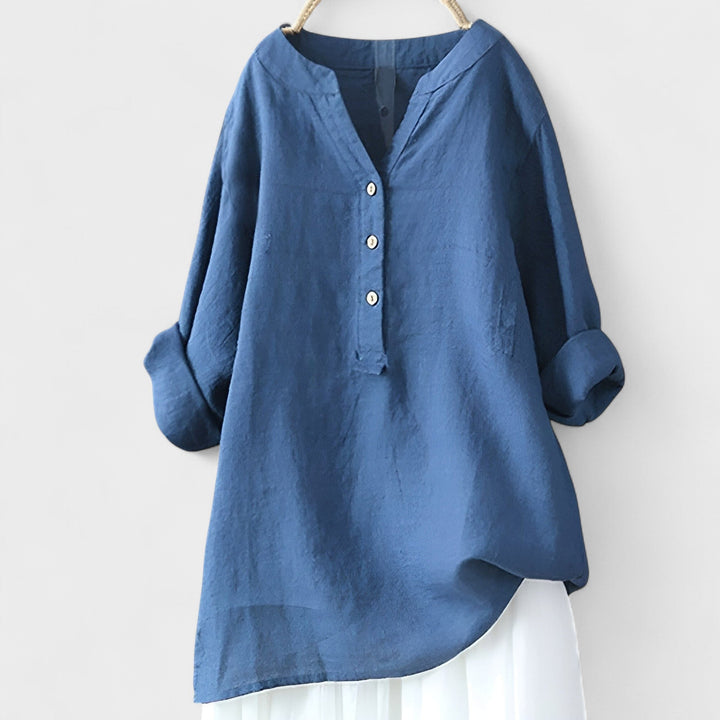 CATHRINE | Linen Shirt with Buttons