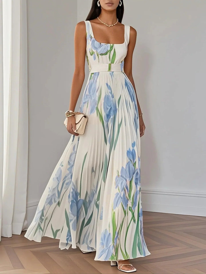 Liviana | Elegant Pleated Maxi Dress