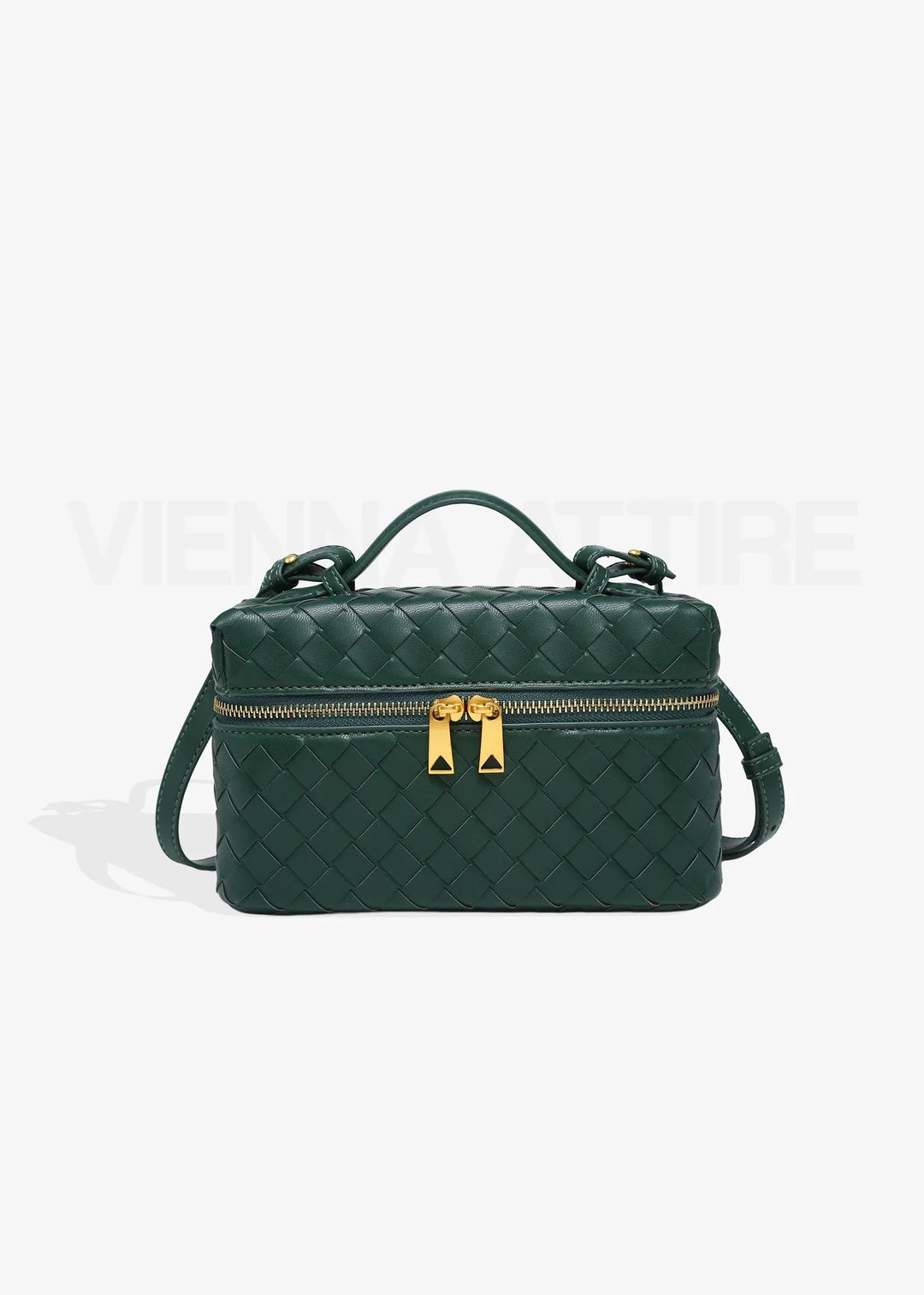 Aria – Structured Mini-Bag with Handle and Gold Details
