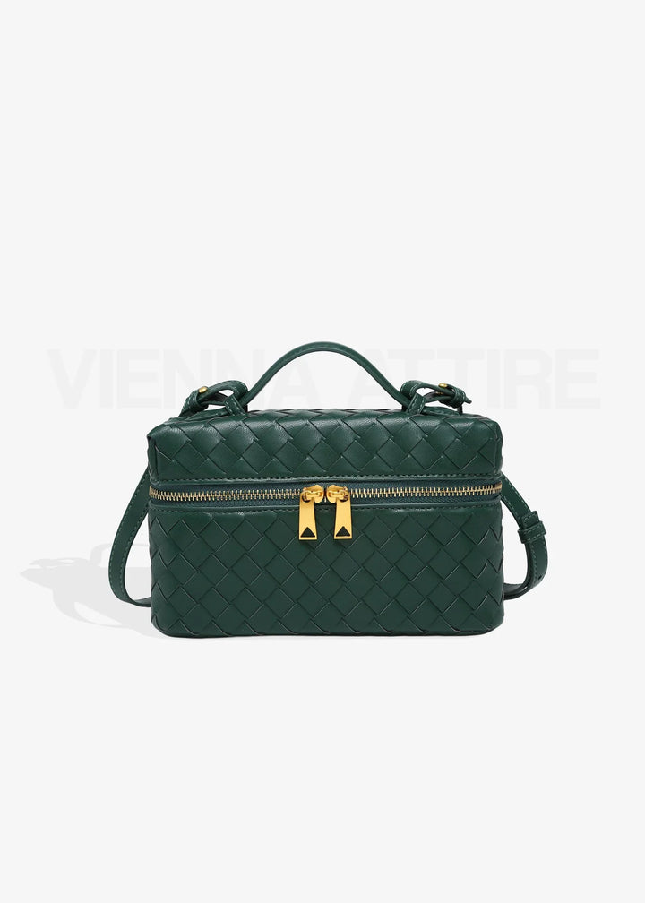 Aria – Structured Mini-Bag with Handle and Gold Details