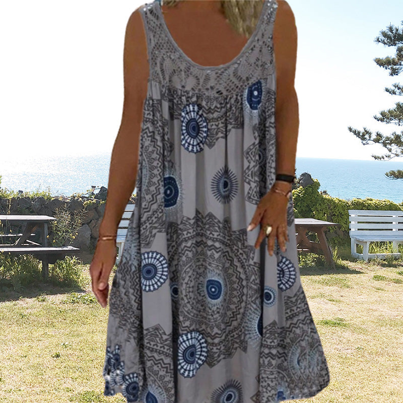 Paduch – Printed Sleeveless Summer Dress for Casual Wear