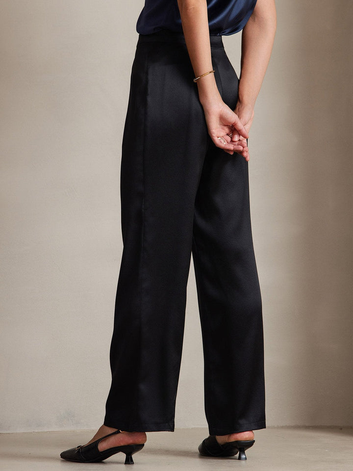 19 Momme Relaxed Silk Wide-Leg Trousers