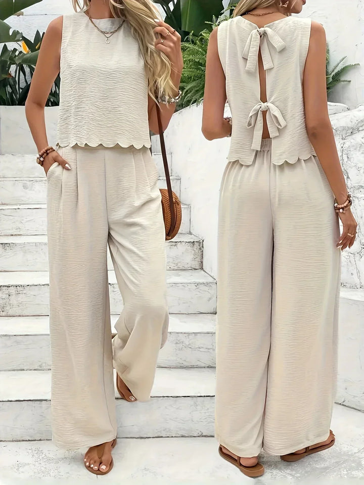 Chloe - Lace-Up Lounge Co-ord