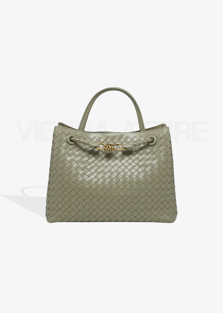 Sabine Large Bag – Large Woven Shoulder Bag with Laptop Compartment