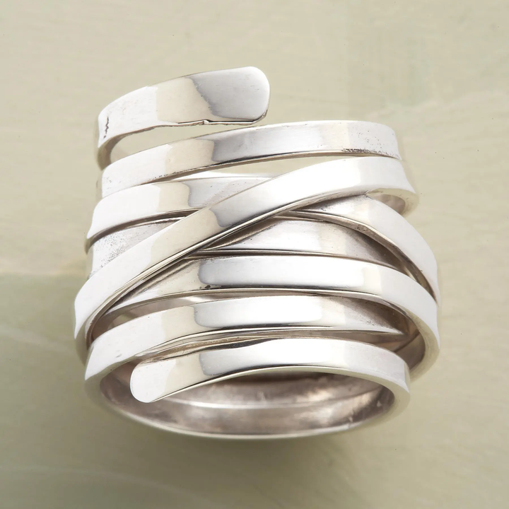 Bliss - Chunky Vintage Silver Band