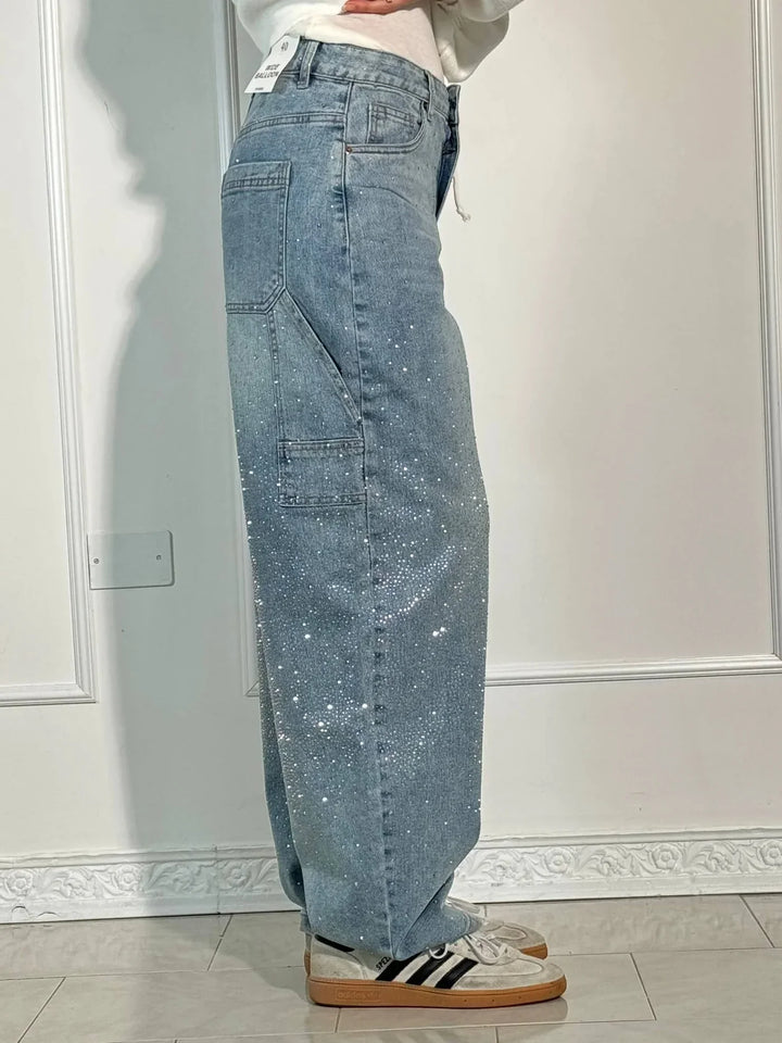 Johanna™ – Wide-Leg High-Waist Pants with Buttoned Pockets