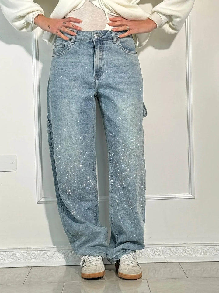 Johanna™ – Wide-Leg High-Waist Pants with Buttoned Pockets