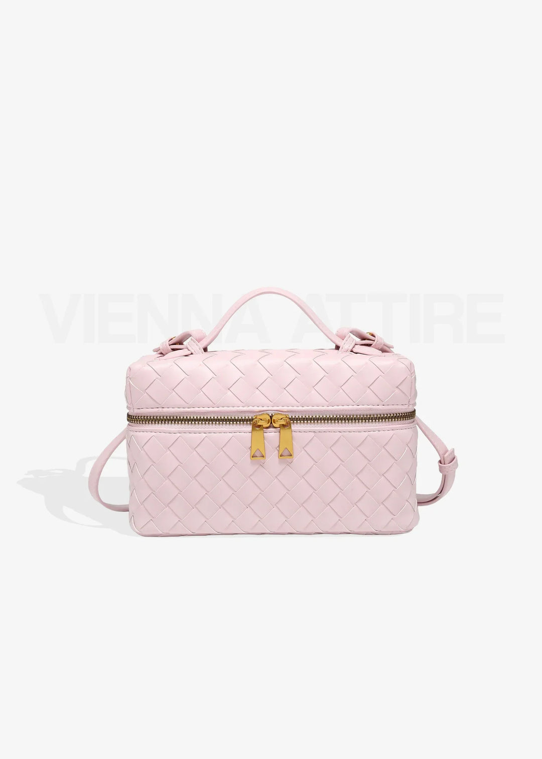 Aria – Structured Mini-Bag with Handle and Gold Details