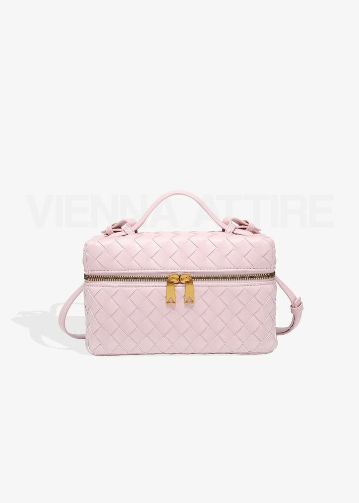 Aria – Structured Mini-Bag with Handle and Gold Details