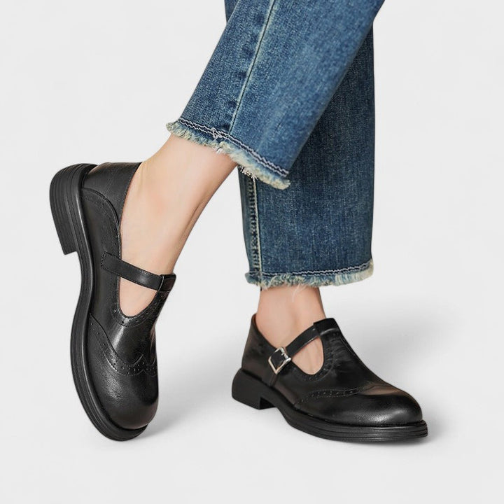 NORA | Elegant Mary Janes in Leather