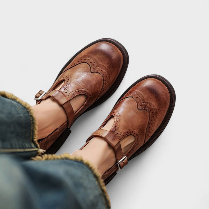 NORA | Elegant Mary Janes in Leather