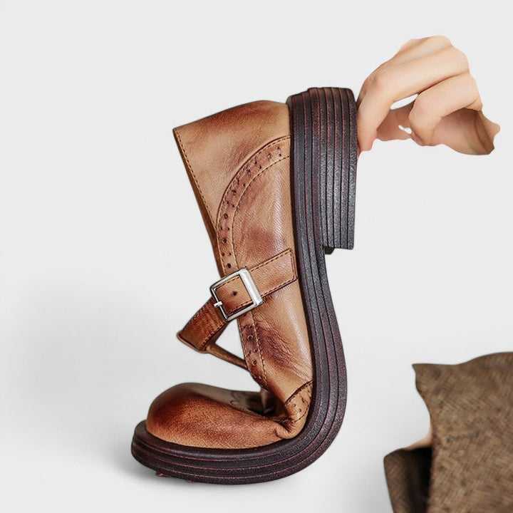 NORA | Elegant Mary Janes in Leather