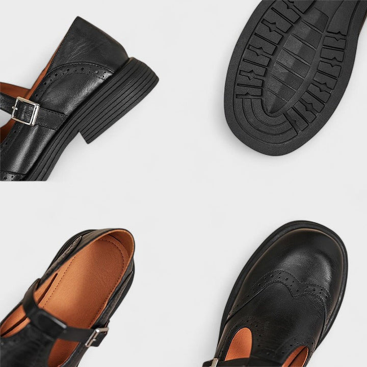 NORA | Elegant Mary Janes in Leather