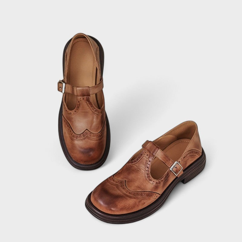 NORA | Elegant Mary Janes in Leather