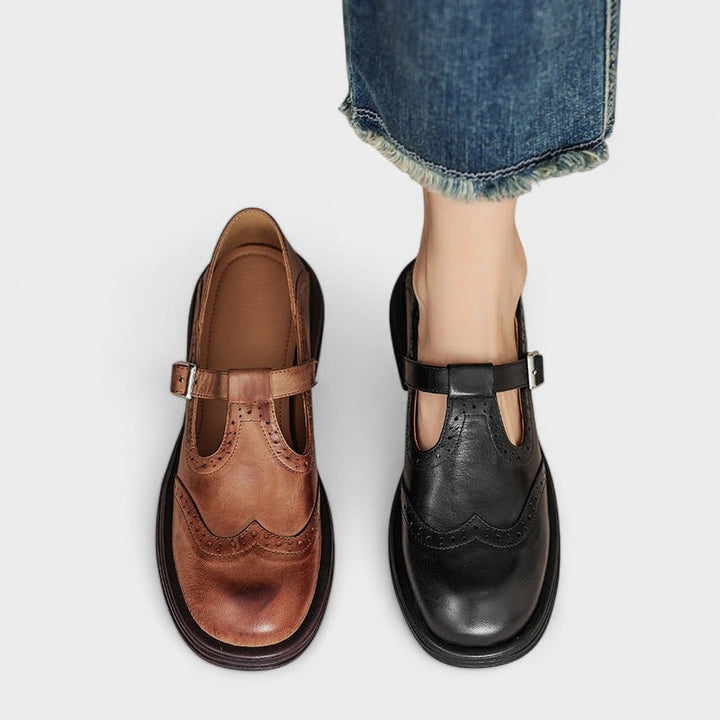 NORA | Elegant Mary Janes in Leather