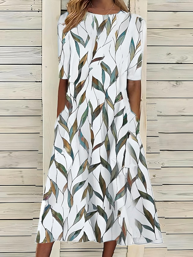 Malgorzata – Coastal Floral Summer Midi Dress