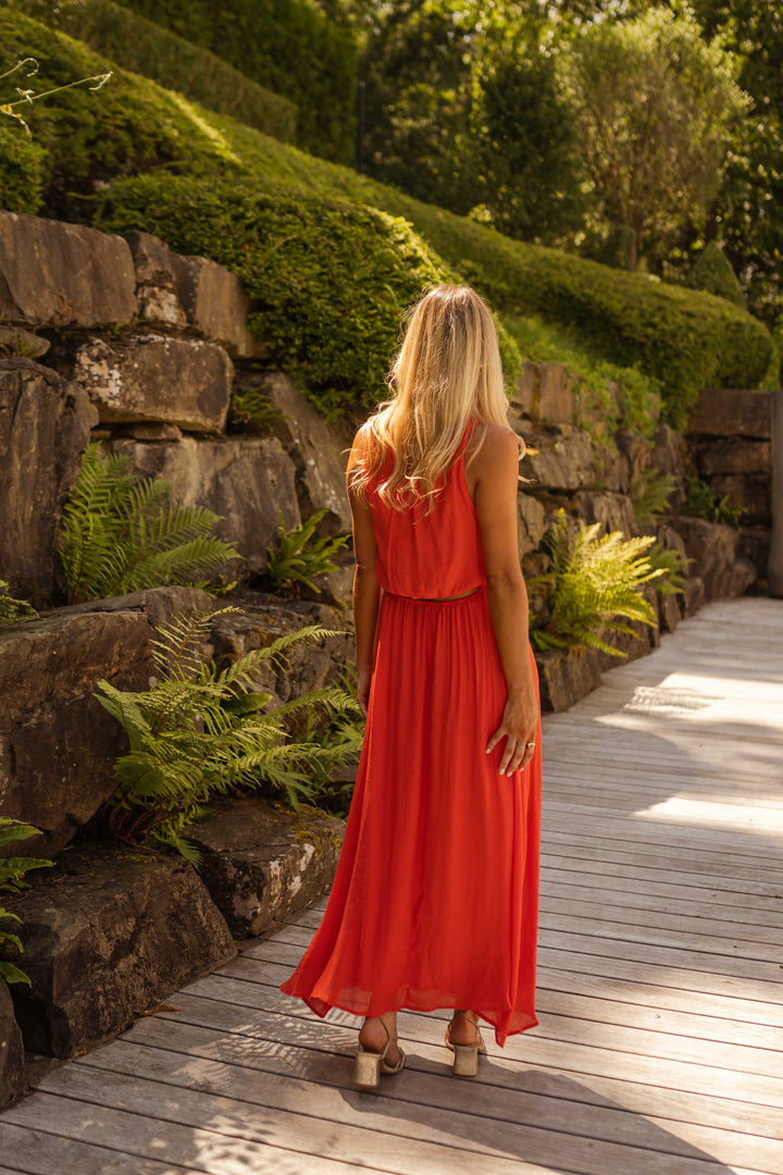 LISA™ | Lebhaftes orange Sommerkleid