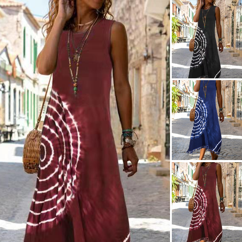💕Women's Sleeveless Midi Dress - Casual Chic