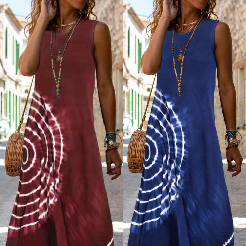 💕Women's Sleeveless Midi Dress - Casual Chic