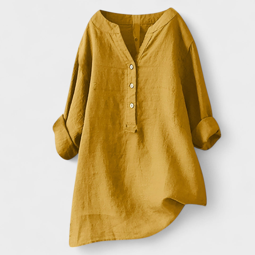 CATHRINE | Linen Shirt with Buttons