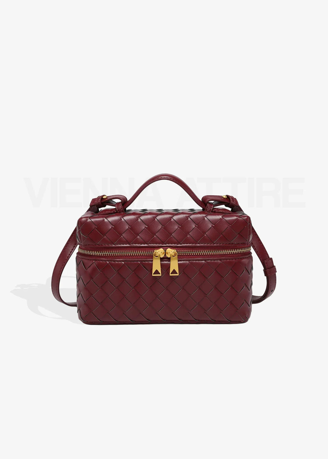 Aria – Structured Mini-Bag with Handle and Gold Details