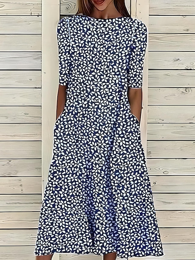 Malgorzata – Coastal Floral Summer Midi Dress